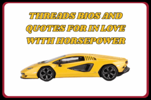 2500+ Threads bios for car lovers