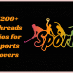 1200+ Threads bios for sports lovers