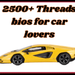 2500+ Threads bios for car lovers